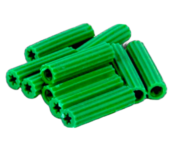 Ramplug plastico verde (10 unds)
